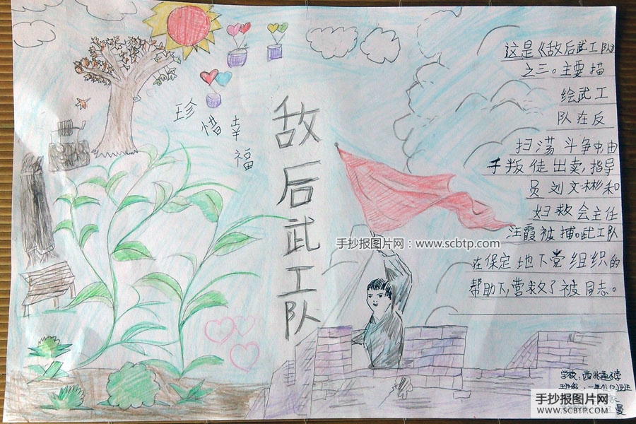 四则关于抗战故事的手抄报