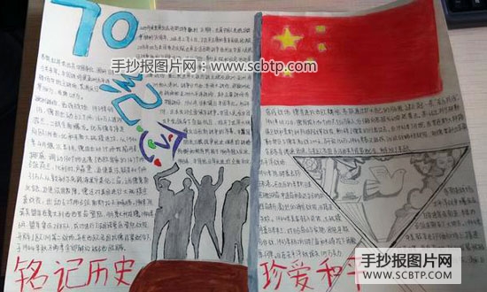 “反法西斯战争胜利70周年”主题手抄报