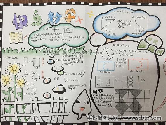 四年级数学手抄报图片欣赏