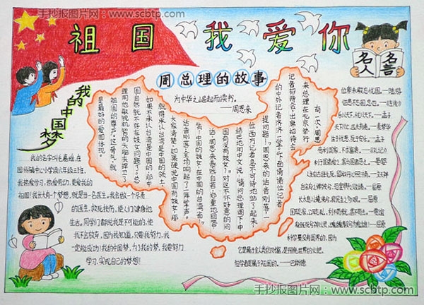 国庆节小报:祖国我爱您