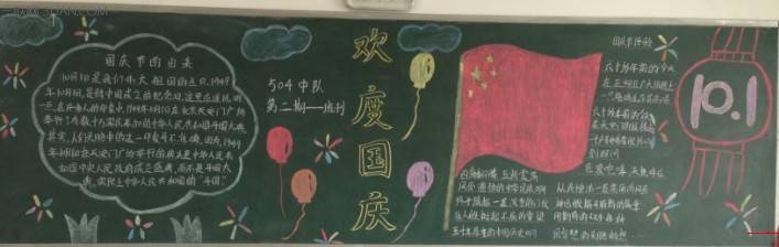 小学生国庆节黑板报图片大全