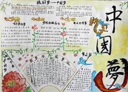 4张漂亮的中国梦手抄报版面设计图