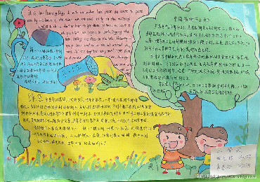 争做护绿小使者——获奖植树节手抄报图片