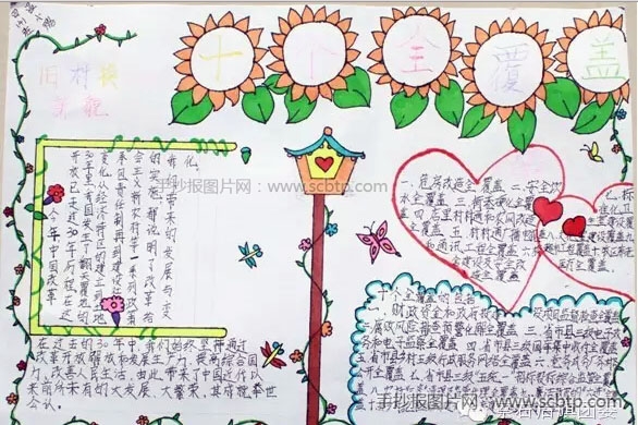 "我眼中的十个全覆盖"主题手抄报