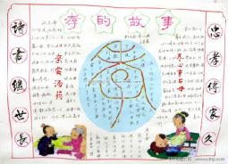 关于孝的手抄报版面设计图