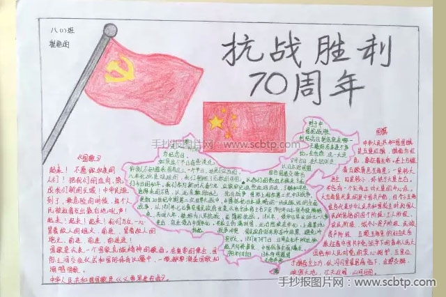 纪念中国人民抗日战争胜利70周年的手抄报大全