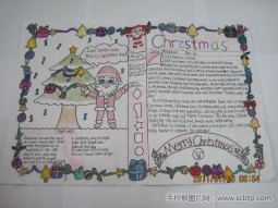 圣诞节英语手抄报图片