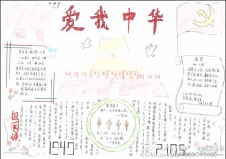 建国66周年国庆节手抄报