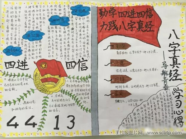 八字真经学习手抄报