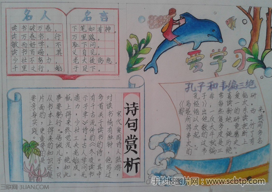  关于学习的手抄报内容