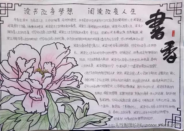 博览群书 读书手抄报