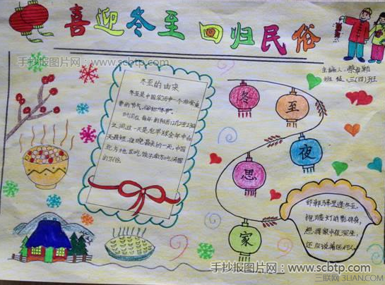 六年级冬至手抄报资料：冬至传说