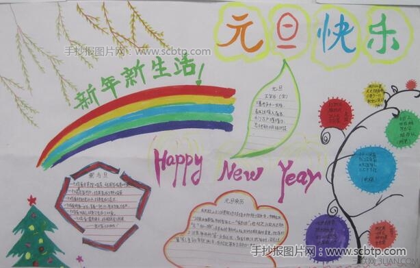 关于元旦的手抄报资料大全