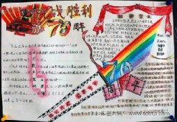 “纪念抗战胜利70周年”手抄报