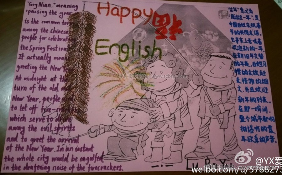 happy english 英语手抄报