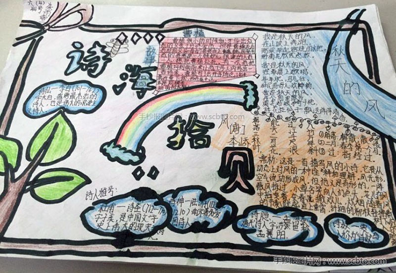 小学生诗情画意手抄报