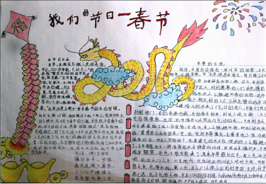 品年味手抄报图片
