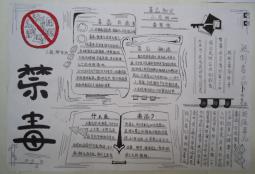 让青少年远离毒品 禁毒手抄报图片