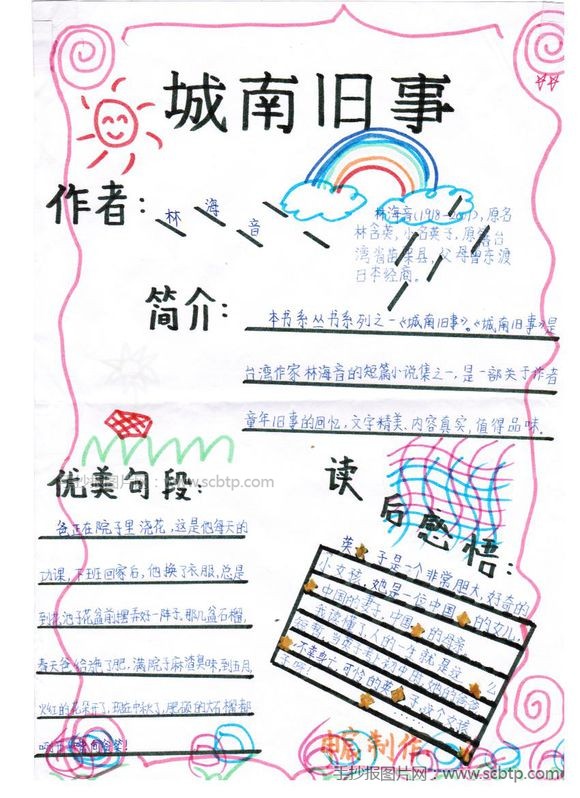 五年级小学生汉字手抄报 有趣的汉字手抄报图片大全