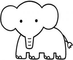 大象生活习性 大象简笔画图片