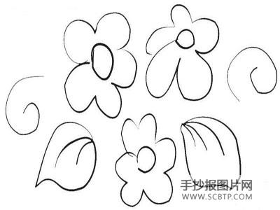 金秋桂花开简笔画图片