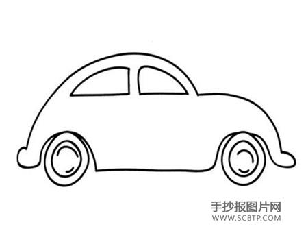 开小车_400字简笔画图片