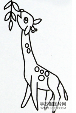 儿童简笔画长颈鹿