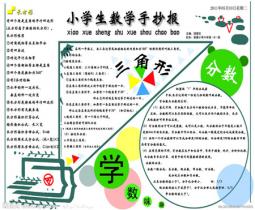 我和数学 数学手抄报大全