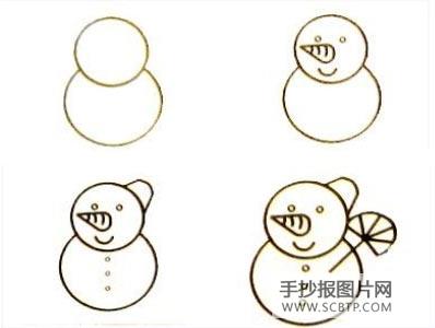 雪人简笔画大全