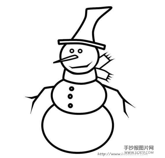 雪人简笔画大全