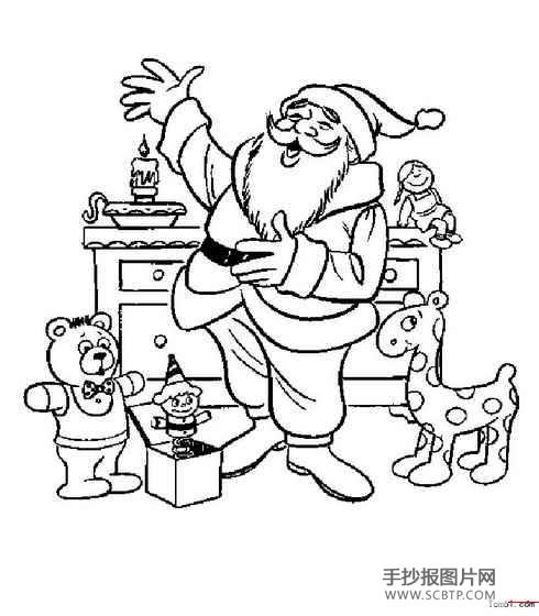 圣诞老人简笔画图片大全儿童简笔画画法