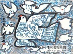 和平与美好 关于鸽子的简笔画图片