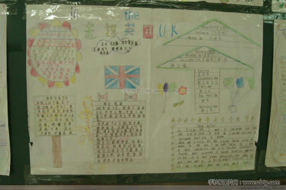 海量英语主题手抄报之走进英国 精美英语手抄报图片大全