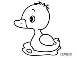 小鸭子的画法：助人为乐的小鸭子简笔画