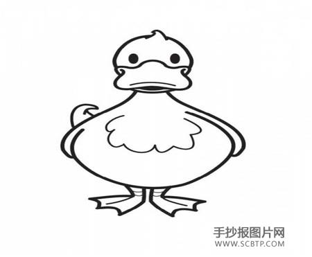 简笔画小鸭子简笔画