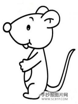 小老鼠的珍珠简笔画