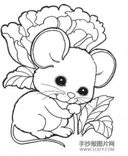 可爱的小老鼠简笔画