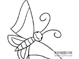蝴蝶谷简笔画