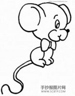 一只小老鼠简笔画