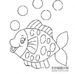 热带鱼简笔画