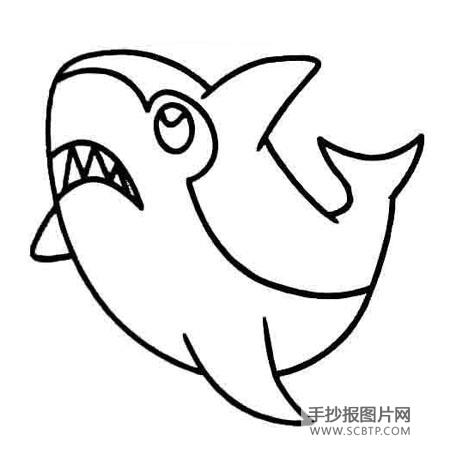 海洋生物保卫战简笔画