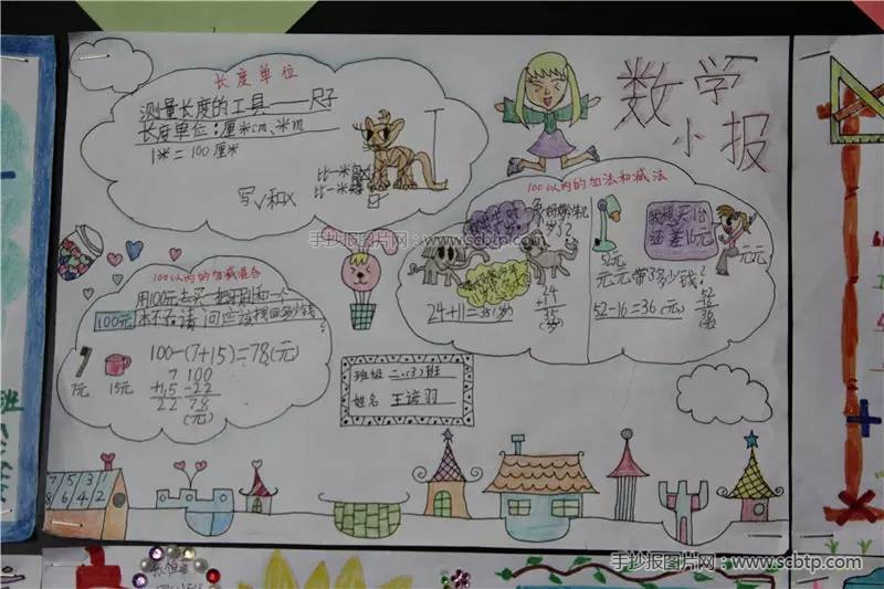 三年级数学手抄报_小学生数学手抄报内容图片