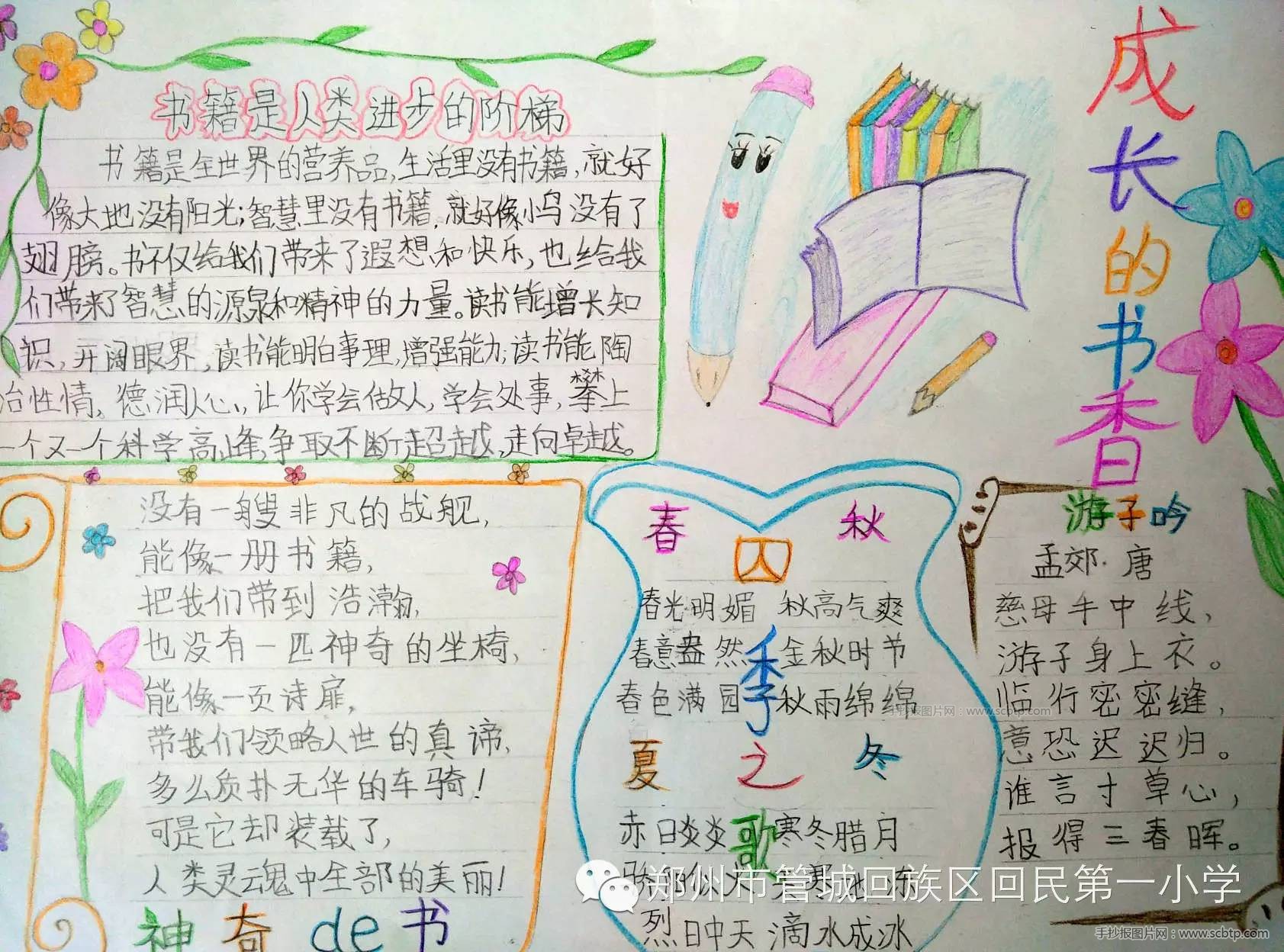 快乐暑假,我爱读书手抄报内容图片大全(12张高清大图)