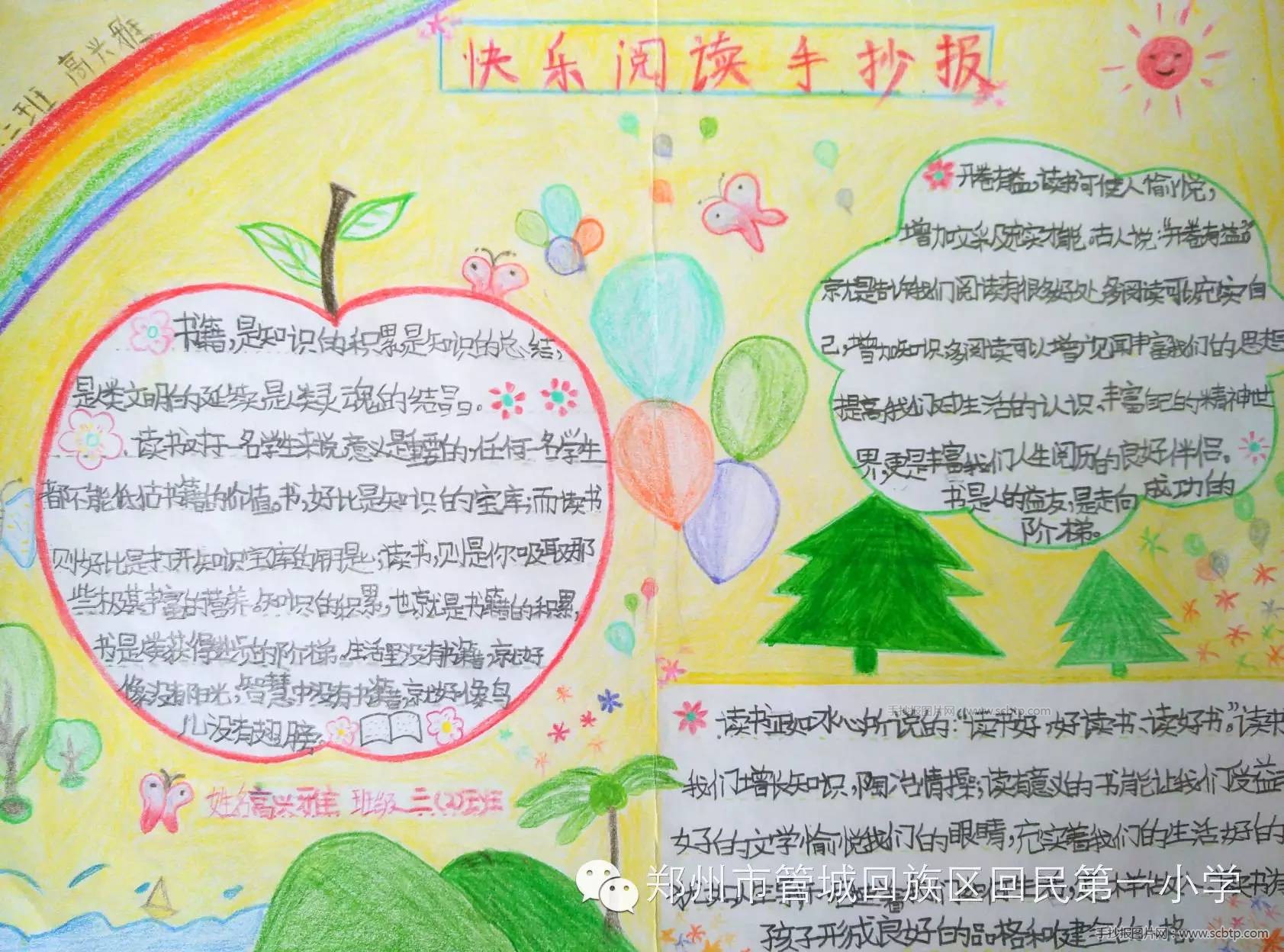 快乐暑假,我爱读书手抄报内容图片大全(12张高清大图)