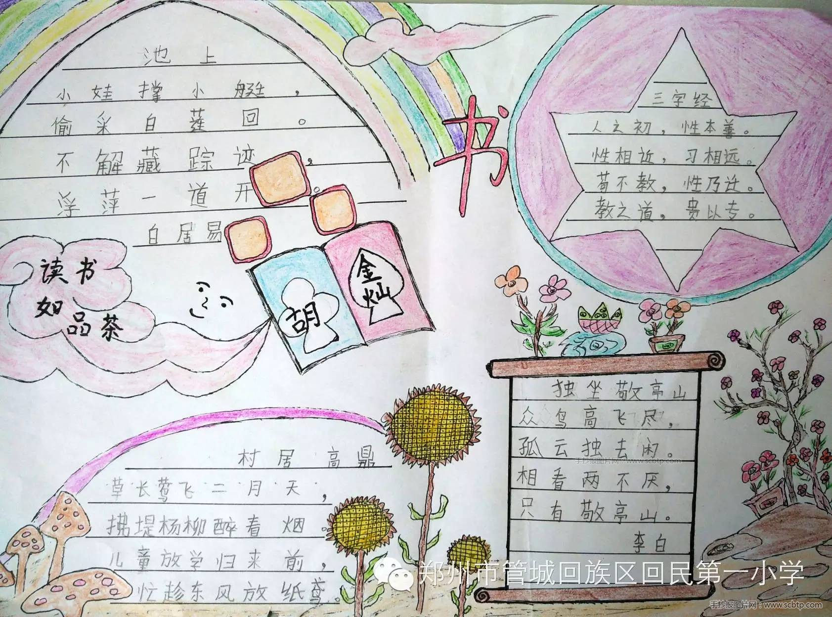快乐暑假,我爱读书手抄报内容图片大全(12张高清大图)